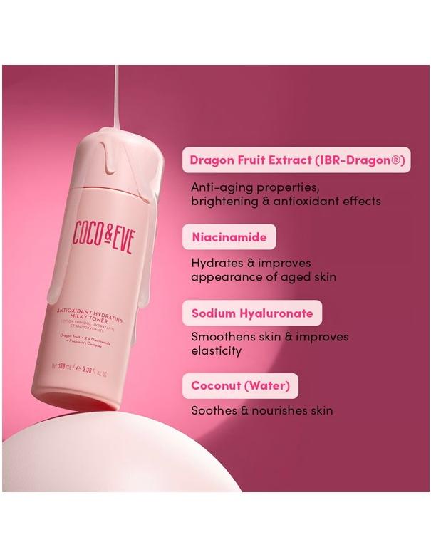 Coco & Eve Antioxidant Hydrating Milky Toner - 100ml